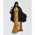 Ostrich Feather Silk Shawl