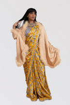 Marabou Feather Silk Shawl