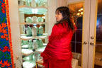 XL Ostrich Feather Silk Shawl