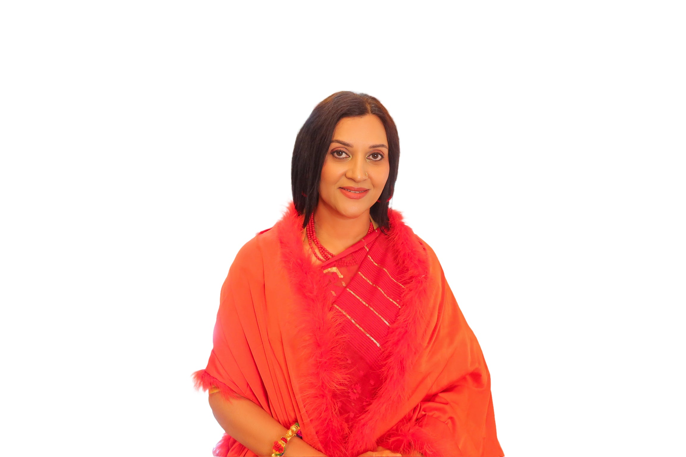 Marabou Feather Silk Shawl