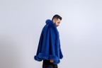 XL Marabou Feather Wool Shawl