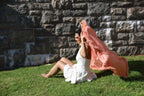 Cashmere Wool Marabou Shawl