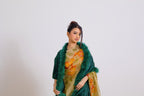 XL Marabou Feather Silk Shawl