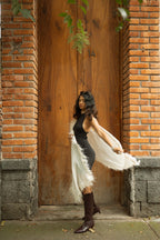 Ostrich Feather Cashmere Shawl