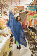 Ostrich Feather Cashmere Shawl